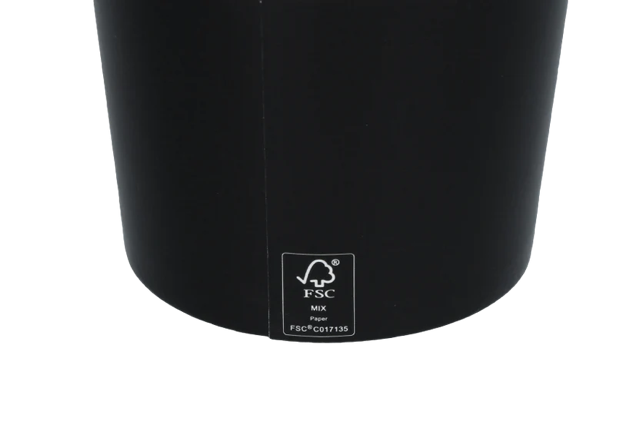 glassbägare Kartong 300ml Ø9 cm 10oz Svart FSC®Mix (1000 st) [TK-9987089]