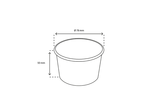 glassbägare Kartong 120ml Ø7,8cm 4oz FSC®Mix Svart (1.000 st) [TK-9987422]