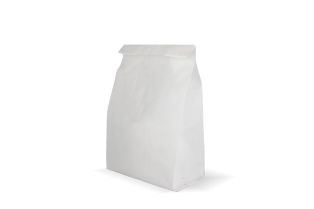 Snack väskor perforerat papper (2 damm) 16x10x31 cm Vit 45gr (1.100 st) [TK-9987489]