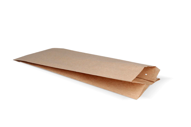 Snack väskor perforerat papper (3 damm) 16x10x36 cm kraft 50gr (900 st) [TK-9987490]