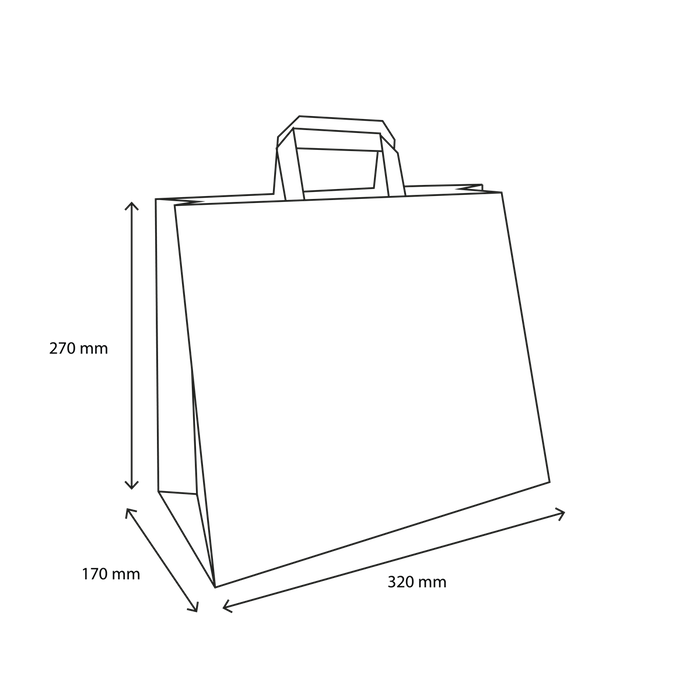 Papperskassar 32x17x27cm Vit (250 st) [TK-9987496]