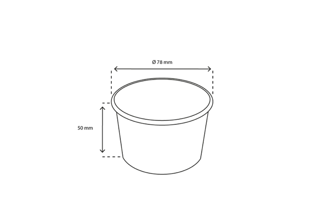 glassbägare Kartong 120ml Ø7,8cm 4oz Vit (1.000 st) [TK-9987528]