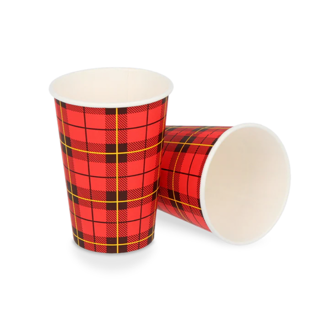 kaffekopp 180cc 7.5oz Ø7 cm Tartan scotty (2.500 st) [TK-9987555]