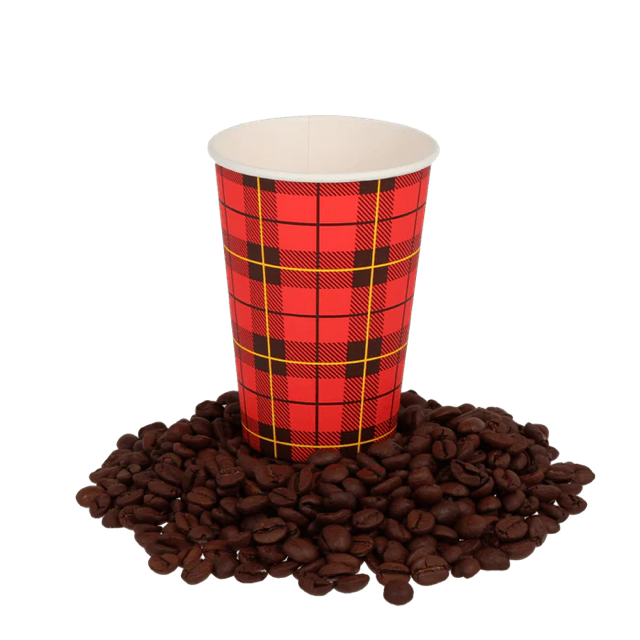 kaffekopp 180cc 7.5oz Ø7 cm Tartan scotty (2.500 st) [TK-9987555]