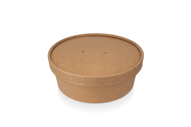 sallad Poke Skål 500ml 20oz Ø14,8x4,6cm kraft (300 st) [TK-9987582]