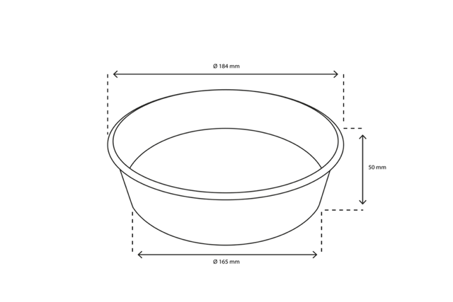 sallad Poke Skål 900ml 30oz Ø18,4x5cm Vit (300 st) [TK-9987586]