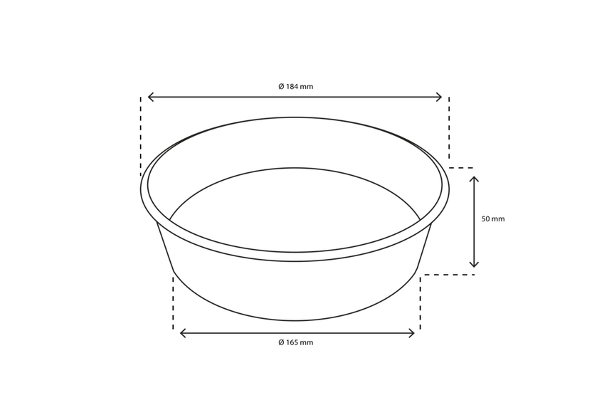 sallad Poke Skål 900ml 30oz Ø18,4x5cm kraft (300 st) [TK-9987587]