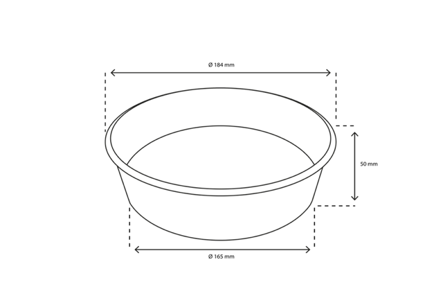sallad Poke Skål 900ml 30oz Ø18,4x5cm kraft (300 st) [TK-9987587]