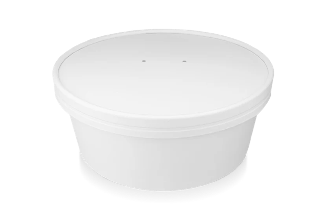 Lock sallad Poke Skål 900-1300ml Ø18,4cm Vit (150 st) [TK-9987596]