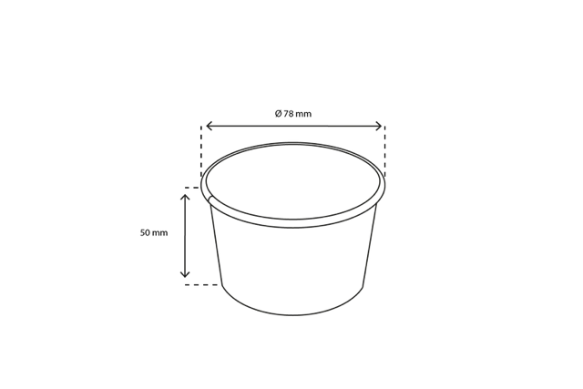 glassbägare Kartong 120ml Ø7,8cm 4oz GELATO (1.000 st) [TK-9987600]