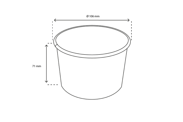 glassbägare Kartong 360ml Ø106mm 12oz GELATO (1.000 st) [TK-9987602]