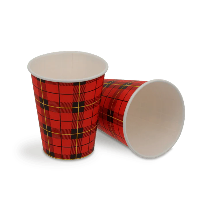 kaffekopp 150cc 6oz Ø7 cm Tartan (2.500 st) [TK-9987646]