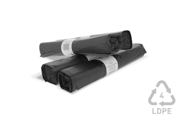 soppåse 60 liter 60x80cm 20 Rolls med 20 väskor Grey (400 väskor) [TK-9987664]