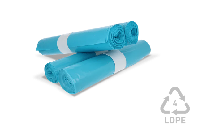 soppåse 120 liter 80x110cm 10 rullar med 20 väskor blå (200 väskor) [TK-9987665]