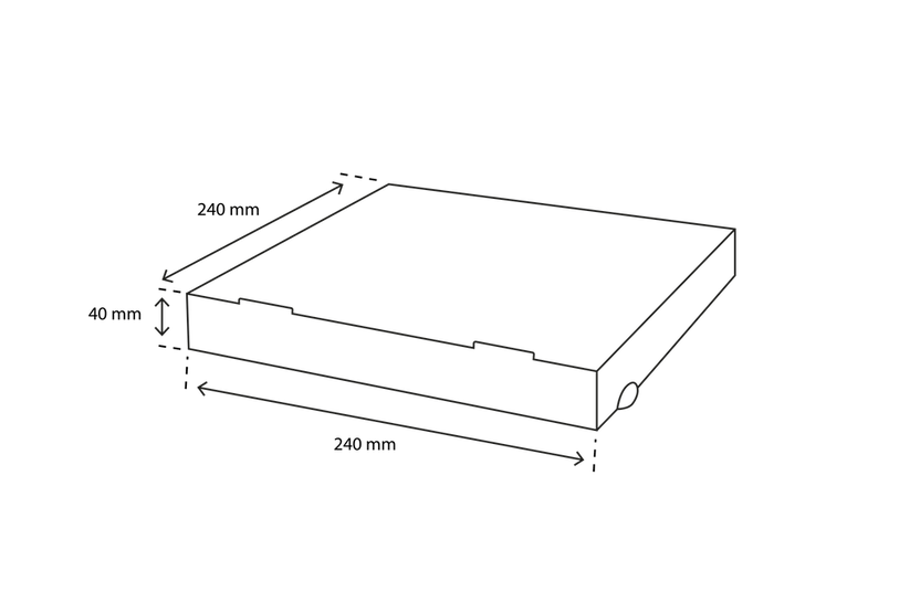 Pizzakartonger 24x4x24cm kraft brun (100 st) [TK-9987693]