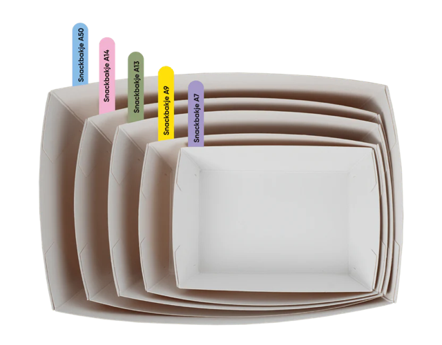 Brickor för pommes frites A7 kraft/Vit (400 st) [TK-9987891]