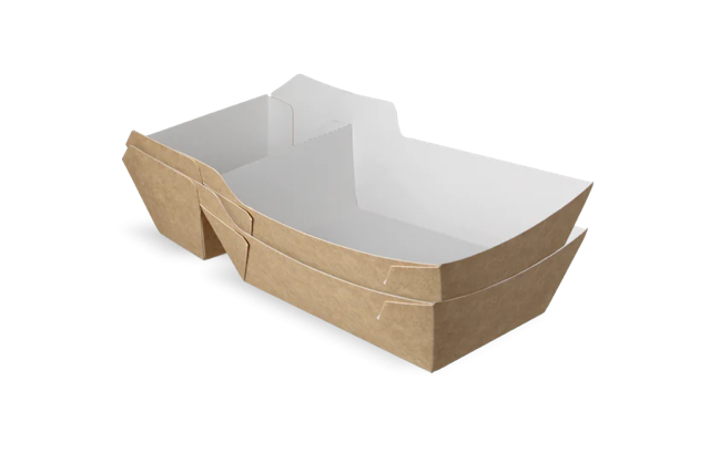 Brickor för pommes frites A22 (A9+1) kraft/Vit (400 st) [TK-9987897]