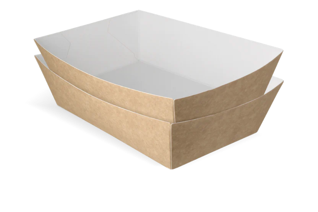 Brickor för pommes frites A50 kraft/Vit (400 st) [TK-9987899]