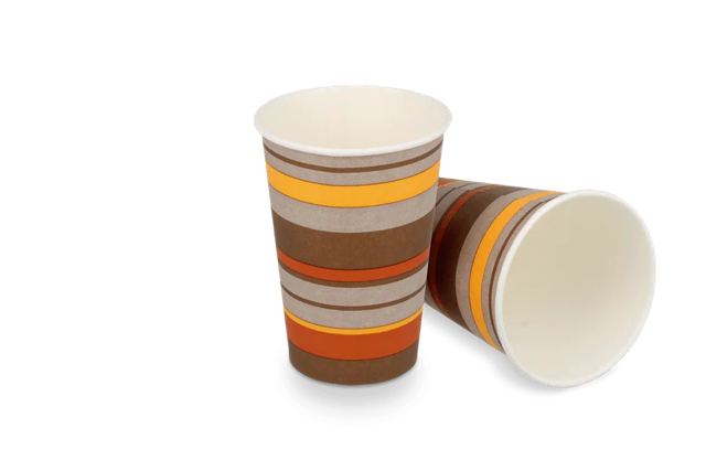 kaffekopp kartong 180cc 7.5oz Ø7 cm randig (2.500 st) [TK-9987931]