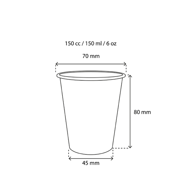 kaffekopp kartong 150cc 6oz Ø7 cm randig (2.500 st) [TK-9987932]