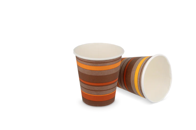 kaffekopp kartong 120cc 4oz Ø6,3cm randig (1.000 st) [TK-9987933]
