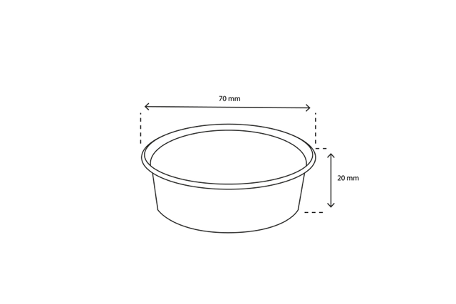 rund behållare PP 50cc Ø7 cm transparent (1.000 st) [TK-9987975]