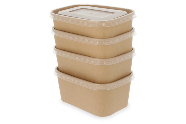 Behållare av papp12,1x5,2x17,3 cm 650ml Kraft (300 st) [TK-9988187]