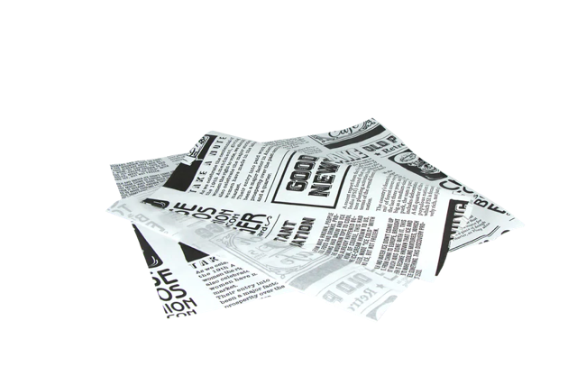 Hamburgare Omslagspapper greaseproof 33x30cm FSC®Mix tidning Vit (2.000 st) [TK-9988210]