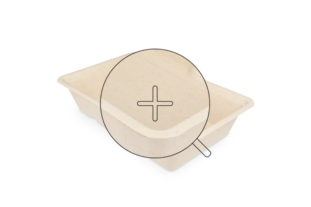 Brickor för pommes frites A13 sockerrör (500 st) [TK-9988297]