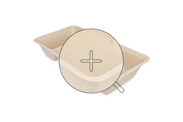 Brickor för pommes frites A23 (A7+1) sockerrör (500 st) [TK-9988307]