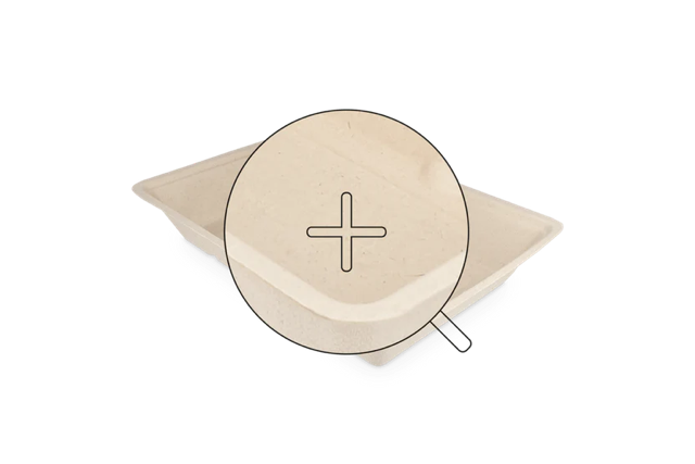 Brickor för pommes frites A50 sockerrör (500 st) [TK-9988308]