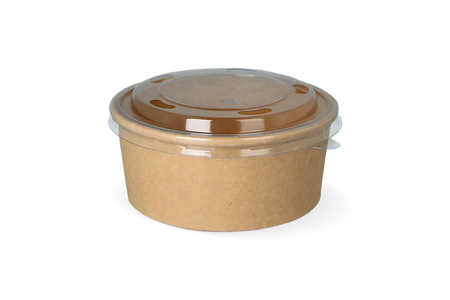 Lock sallad Poke Skål 500ml-750ml-1000ml Ø14,8cm transparent med hål (300 st) [TK-9988324]