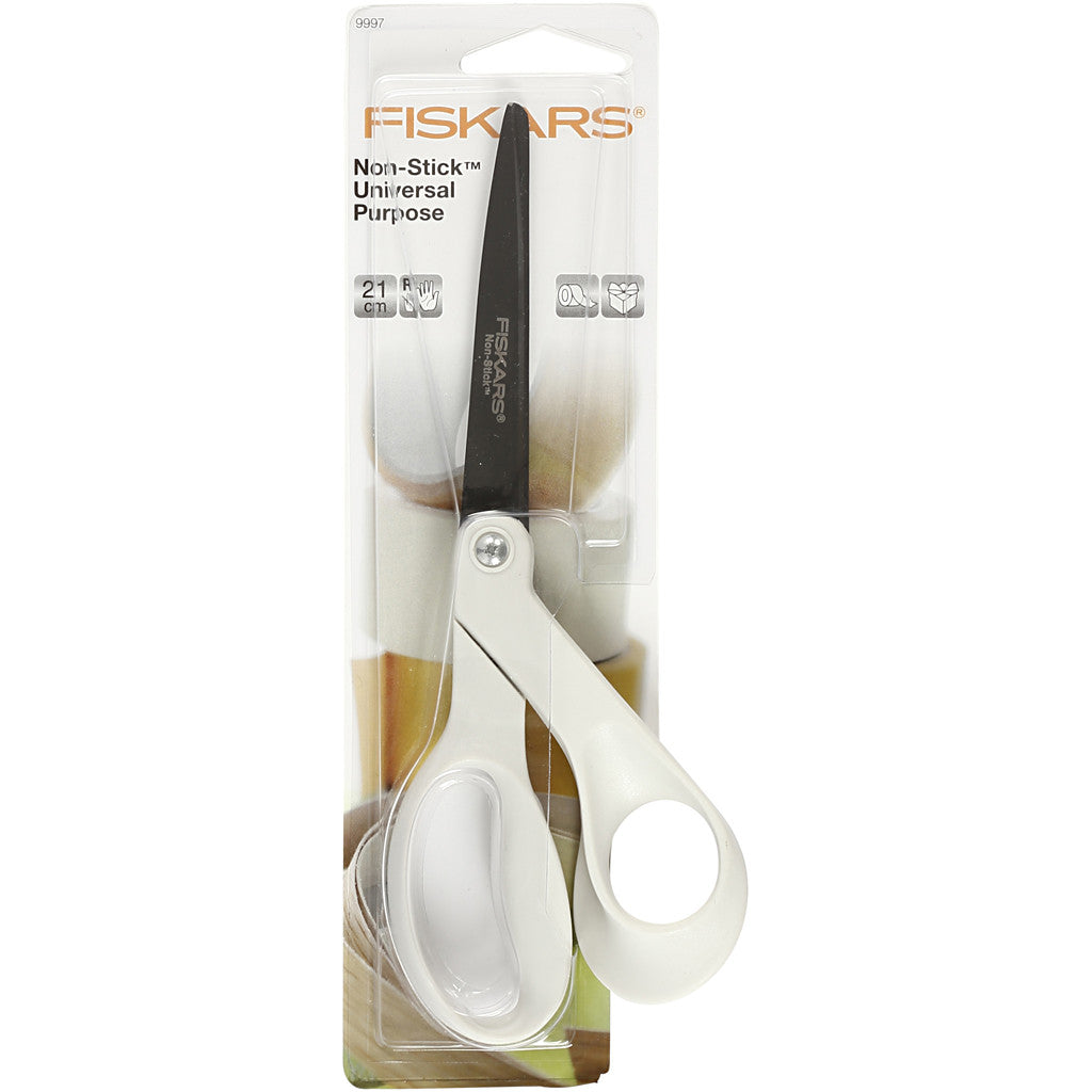 Fiskars Non-Stick Universalsax, L: 21 cm, höger, 1 st. [HOB-9997]