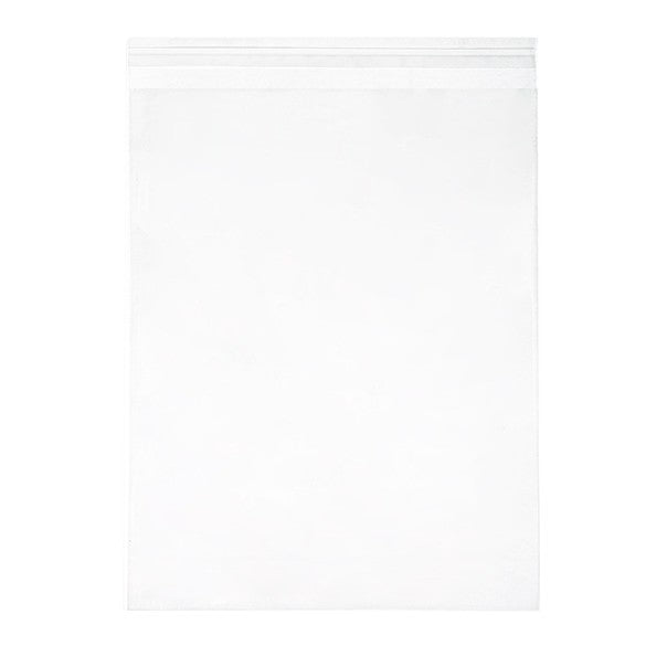 Plastpåsar 29x36cm Transparent med Tejpremsa (100 st) [B11]