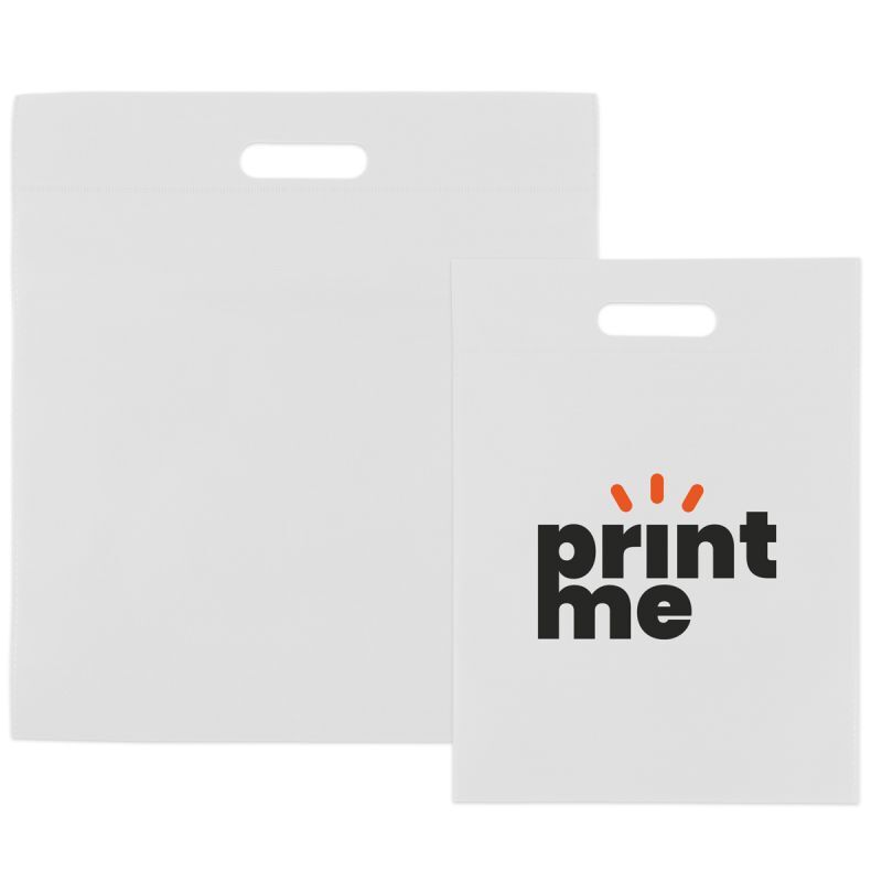 Non-woven-påsar med handtag Vit 30 x 40 cm (400 st.) [FP-DNW021]