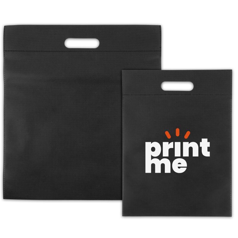 Non-woven-påsar med handtag Svart 30 x 40 cm (400 st.) [FP-DNW023]