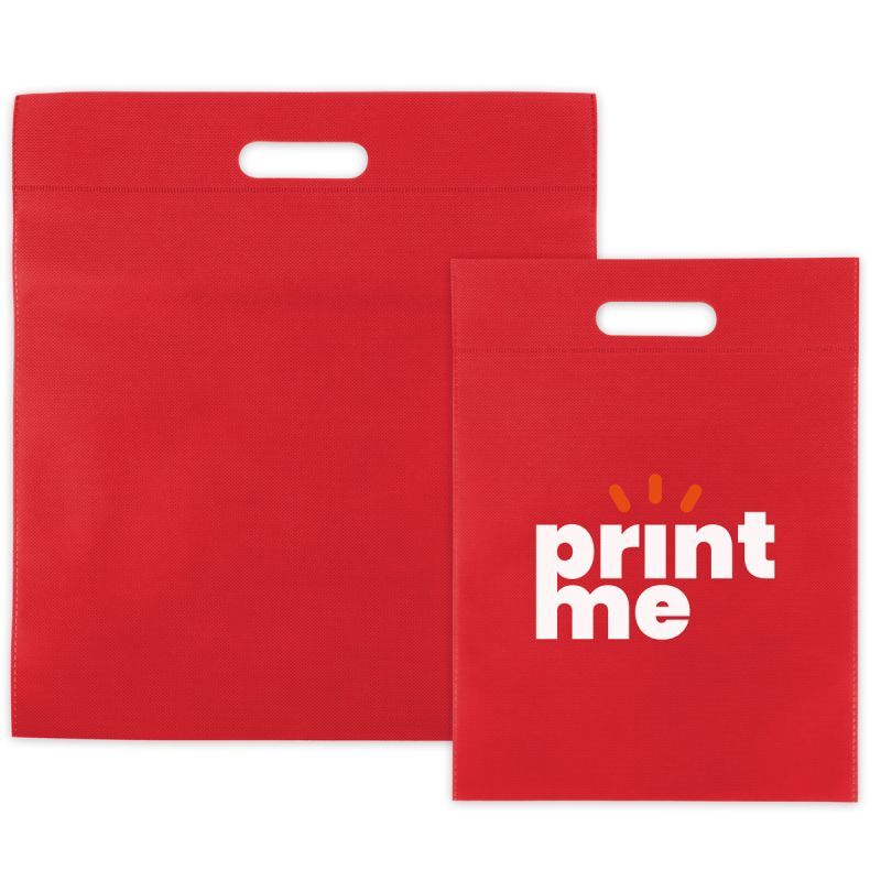 Non-woven-påsar med handtag Röd 30 x 40 cm (400 st.) [FP-DNW027]