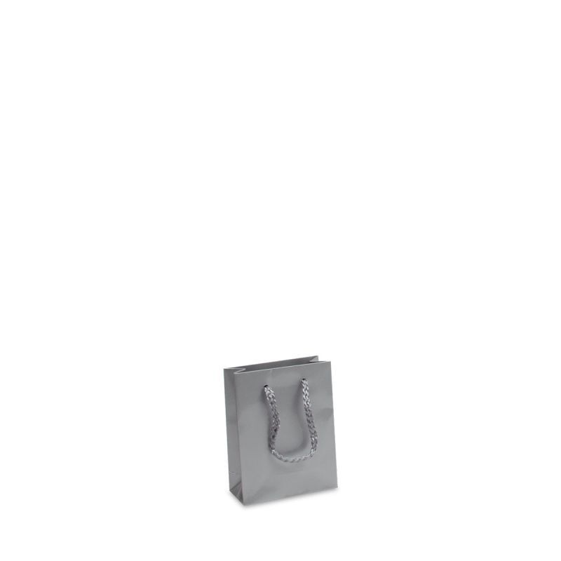 Glansiga Papperskassar 10 + 4,5 x 13 cm Silver (250 st.) [FP-DPK031]