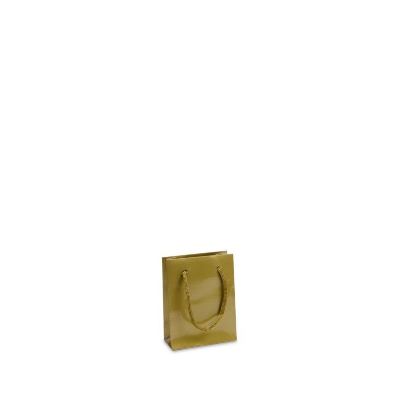 Glansiga Papperskassar 10 + 4,5 x 13 cm Guld (250 st.) [FP-DPK032]
