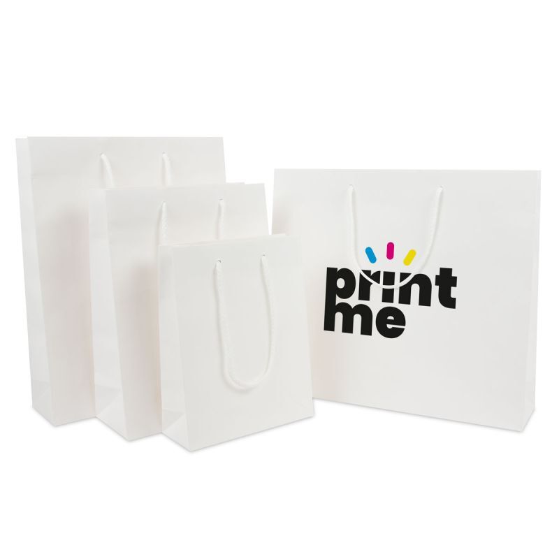 Papperskassar Kraft 20 + 8 x 26 cm Vit (100 st.) [FP-DPK108]