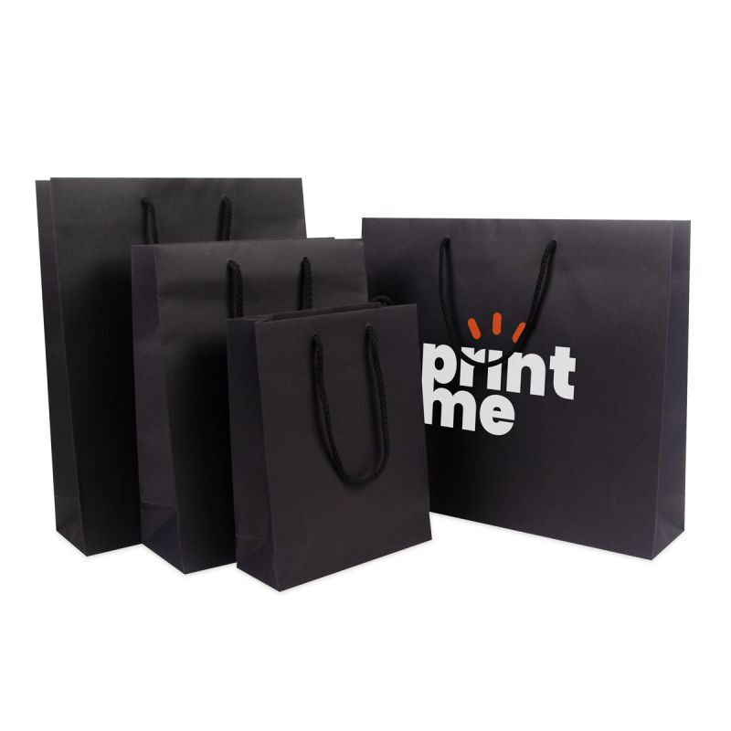 Papperskassar Kraft 20 + 8 x 26 cm Svart (100 st.) [FP-DPK112]
