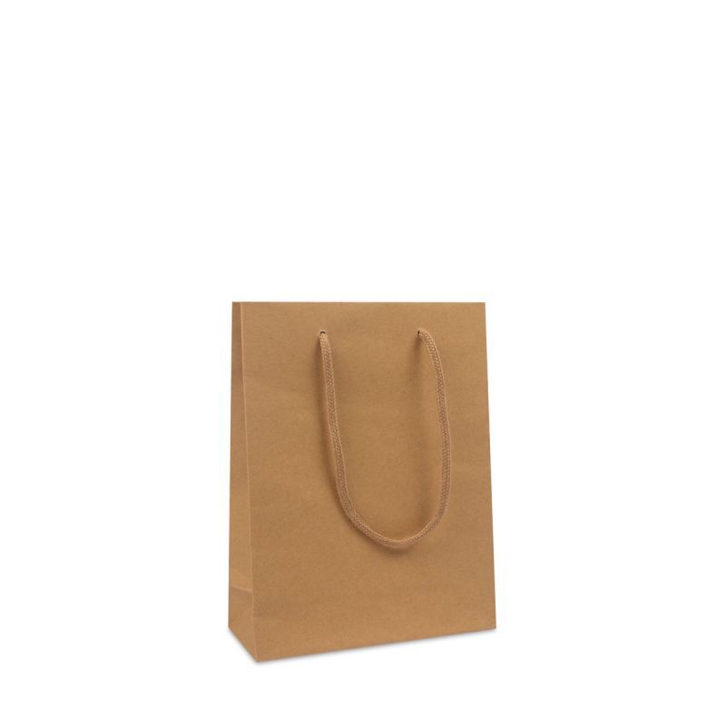 Papperskassar Kraft 20 + 8 x 26 cm Brun (100 st.) [FP-DPK116]