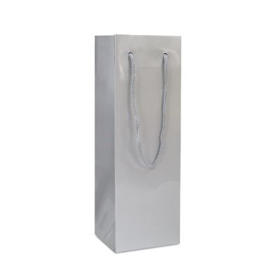 Papperskassar för vinflaskor Glansiga 12 + 10 x 35 cm Silver (100 st.) [FP-DPK120W]