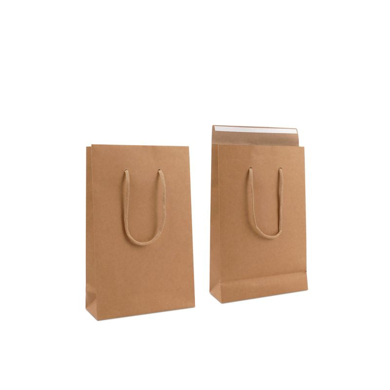 Papperskassar med Klaff 20 + 8 x 32 cm Brun (100 st.) [FP-DPK146]