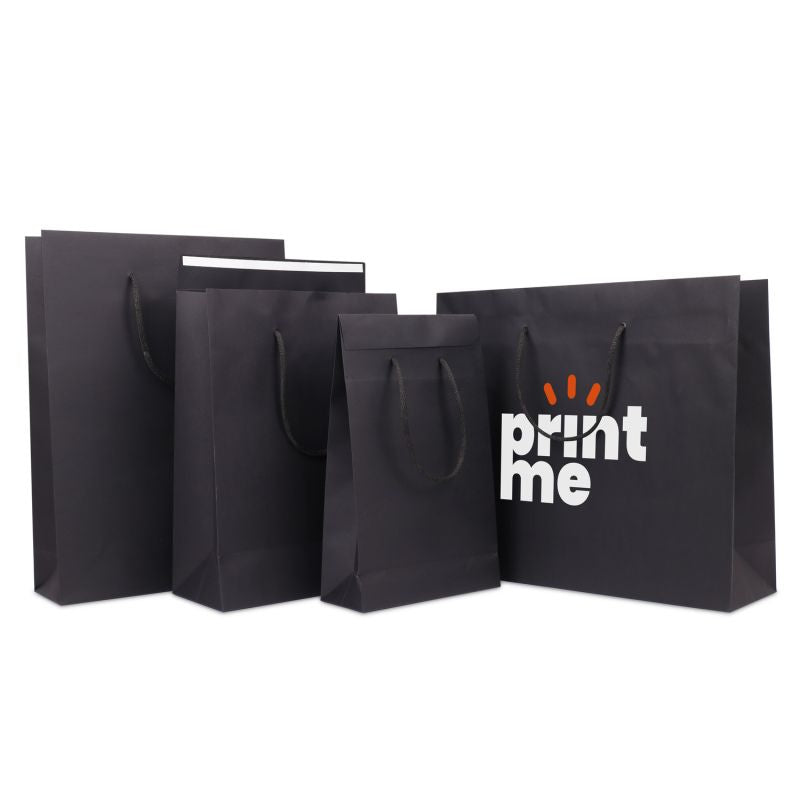Papperskassar med Klaff 20 + 8 x 32 cm Svart (100 st.) [FP-DPK147]