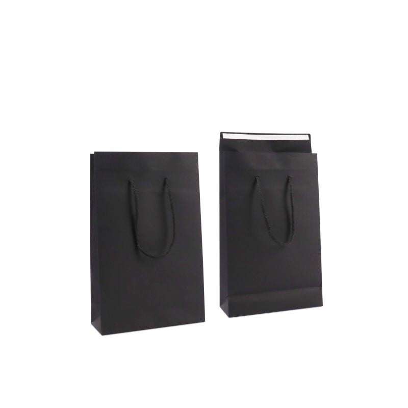 Papperskassar med Klaff 20 + 8 x 32 cm Svart (100 st.) [FP-DPK147]