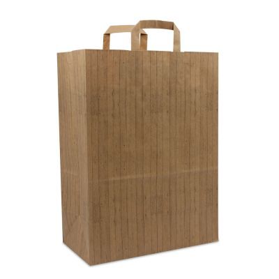 Papperskassar FSC® Trästruktur 32 + 17 x 44 cm Brun (250 st.) [FP-DPL048]
