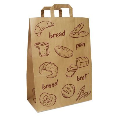Papperskassar FSC® Bröd 32 + 17 x 44 cm Brun (250 st.) [FP-DPL049]