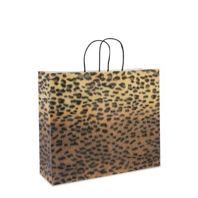 Papperskassar med tvinnade handtag 36 + 12 x 31 cm Panter (150 st.) [FP-DPT038]
