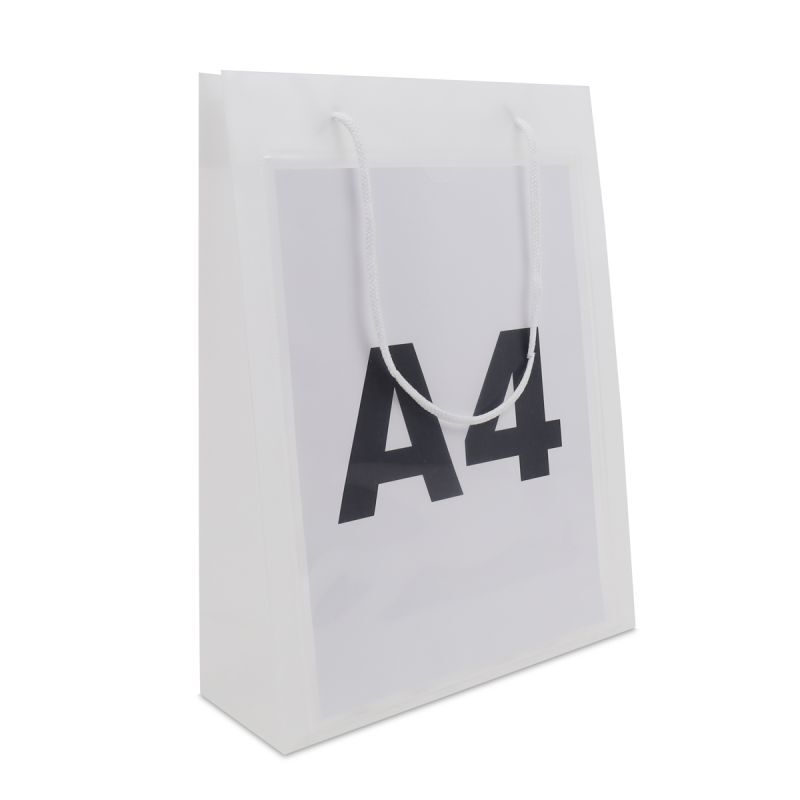 Plastkassar med fönster och A4-insticksficka 26 + 10 x 36 cm Semi-transparent (100 st.) [FP-DQC021]